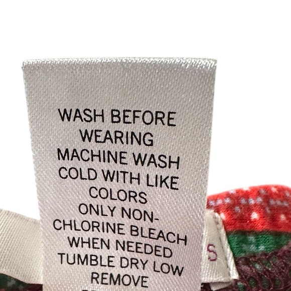 SO Women’s Christmas Reindeer & Ornament Fair Isle Leggings Size Small - Picture 6 of 6